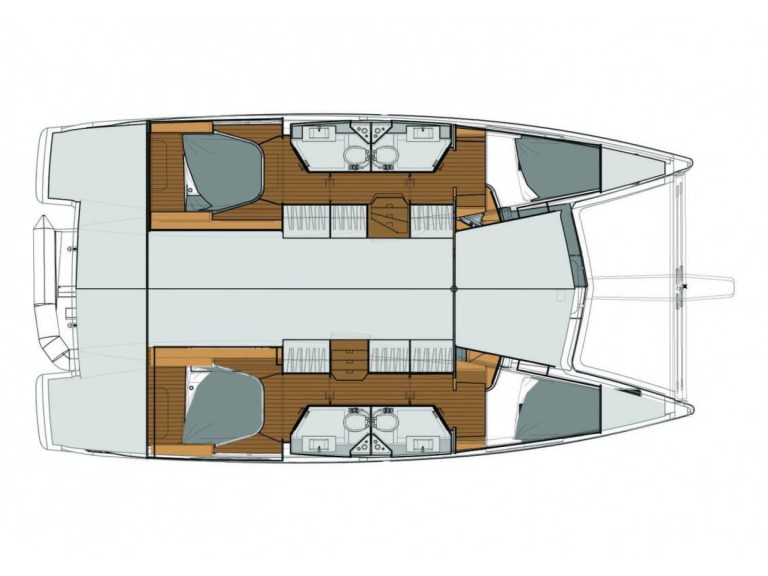 Bareboat Rental Catamaran Fountaine Pajot with a boat licence