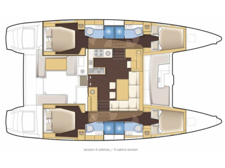 Lagoon Lagoon 450 F charter bareboat or captained in  Nettuno
