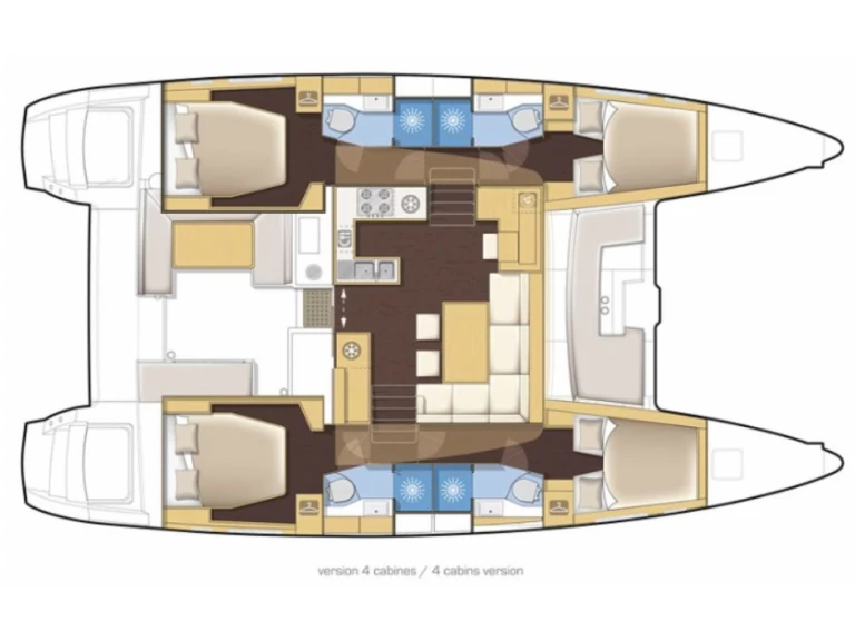 Lagoon Lagoon 450 F charter bareboat or captained in  Nettuno