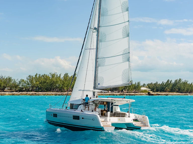Bareboat Rental Catamaran Lagoon with a boat licence