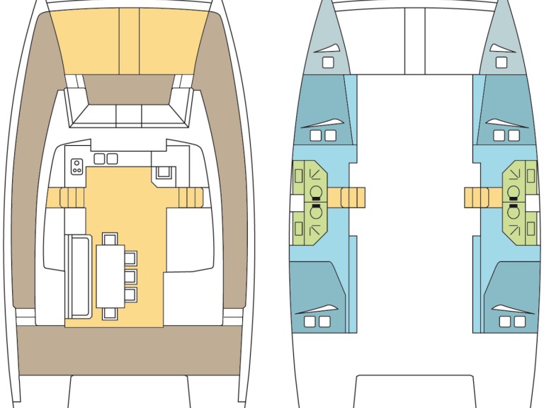 Bali Catamarans Bali 4.3 charter bareboat or skippered in  Le Marin