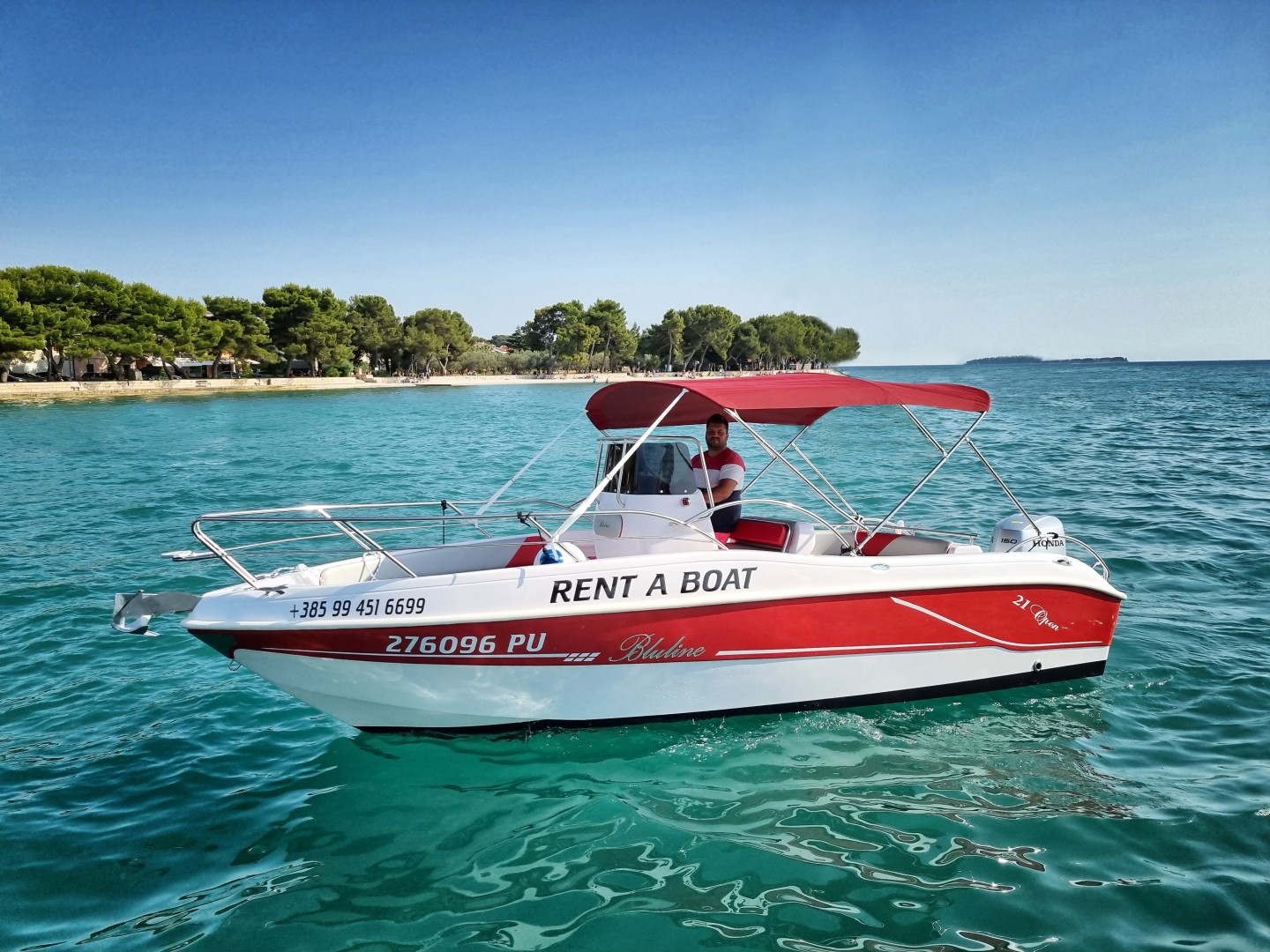 blcc アロワナ×2　サンドフィッシュ×1 バルドフィッシュ×2 おまけ×1 Rent a Motorboat Bluline 21 Ft Open in Fažana (Bluline 21 Open