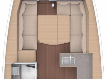 Bareboat Rental Sailboat Dufour with a boat licence