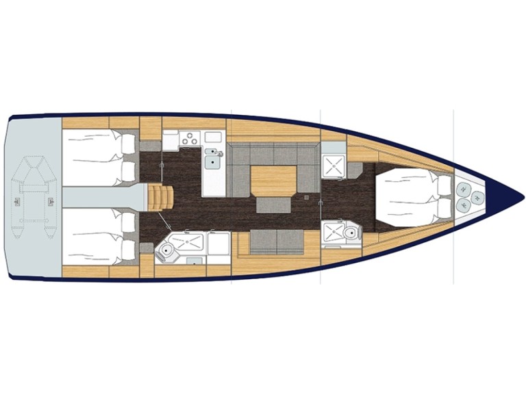 Bareboat Rental Sailboat Bavaria with a boat licence