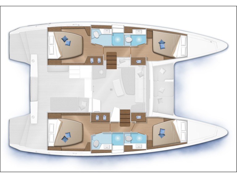 Bareboat Rental Catamaran Lagoon with a boat licence