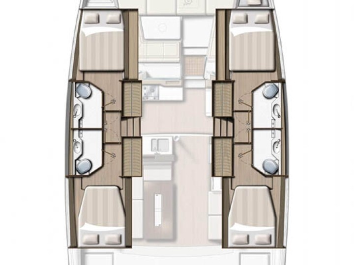 Bareboat Rental Catamaran BALI 4.2 NUMERO 2 with a boat licence