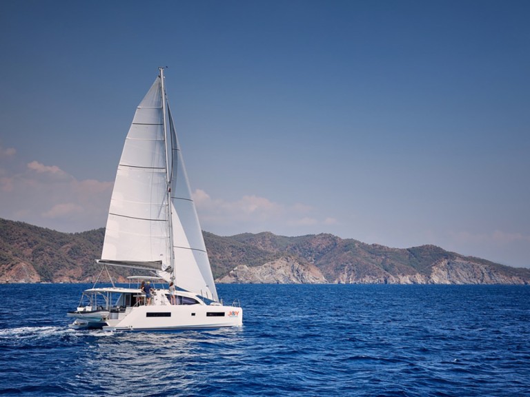 Bareboat Rental Catamaran Leopard Catamarans / Robertson & Caine with a boat licence