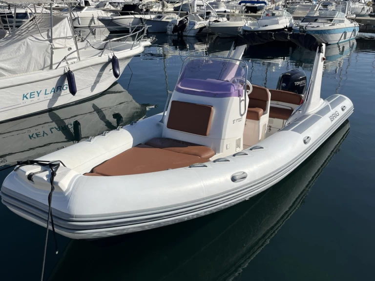 Bareboat Rental RIB Brig with a boat licence