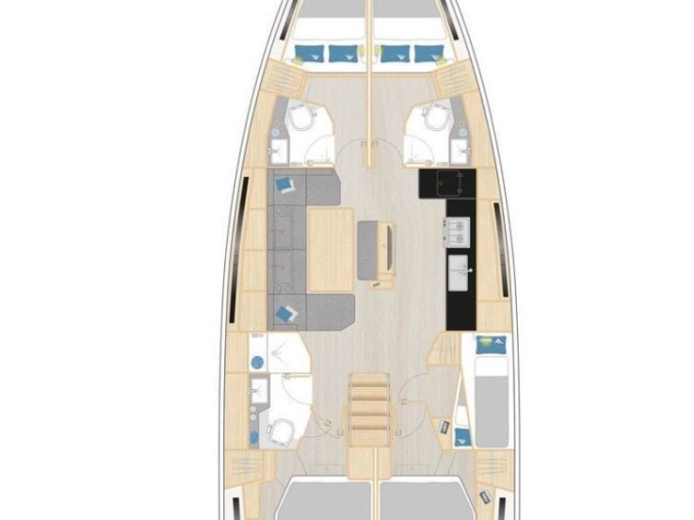Hanse Hanse 460 charter bareboat or captained in  Seget Donji
