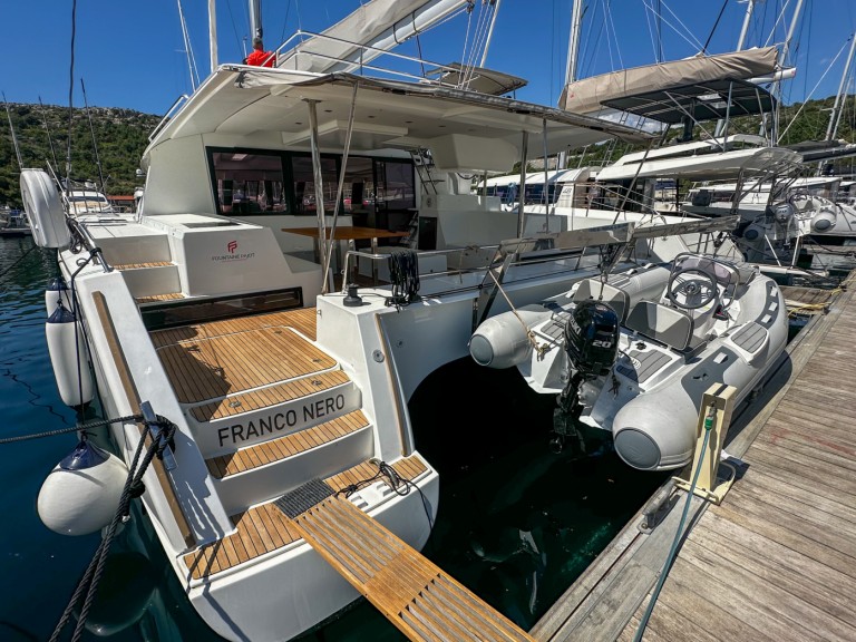 Bareboat Rental Catamaran Fountaine Pajot with a boat licence