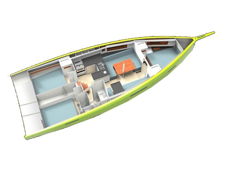 Bareboat Rental Sailboat RM with a boat licence