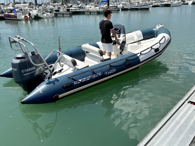 Bareboat Rental RIB Bombard with a boat licence