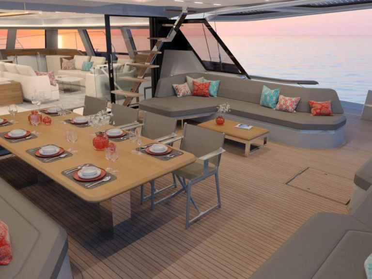 Bareboat Rental Luxury Yacht Fountaine Pajot with a boat licence