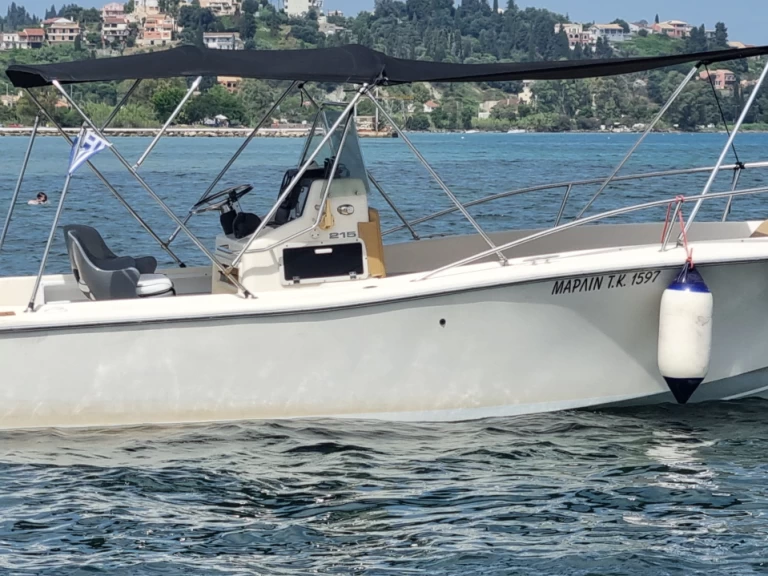 Yacht charter Corfu cheap White Shark 215