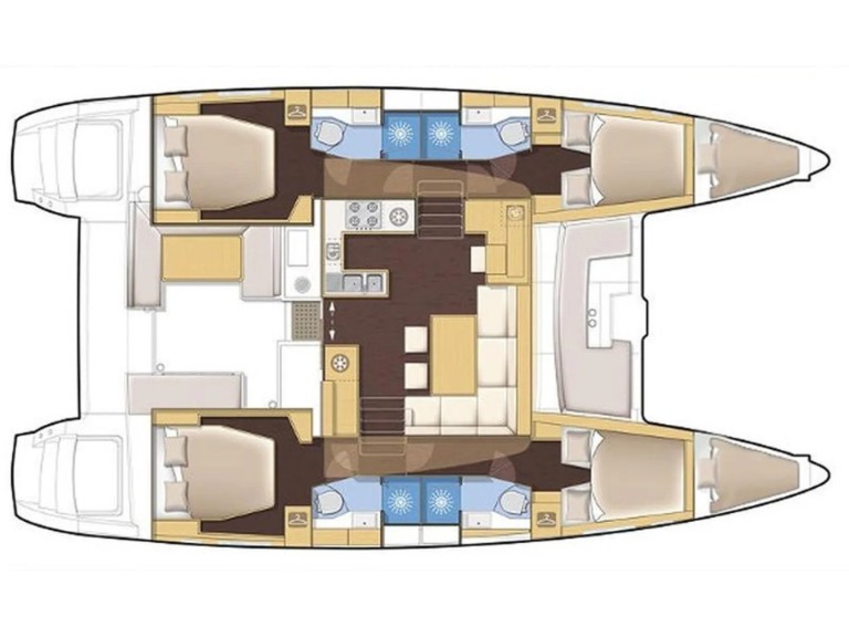 Yacht charter Vlychada cheap Lagoon 450