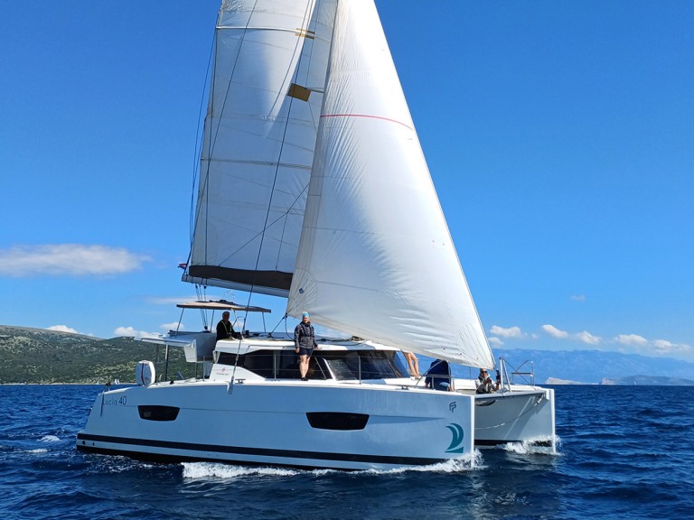 Catamaran rental with or without captain Fountaine Pajot Punat