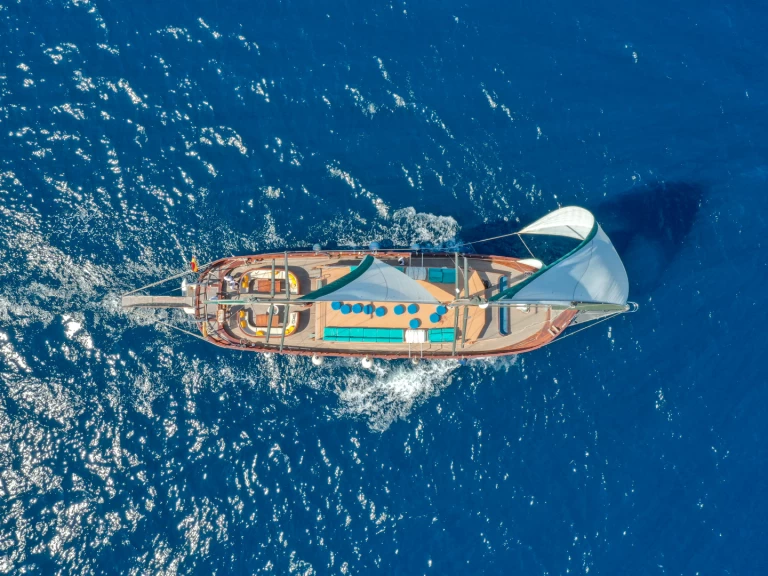 Abacus Goleta Karya charter bareboat or captained in  Barcelona