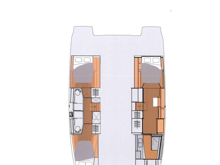 Catamaran rental in Cogolin - Fountaine Pajot Elba 45