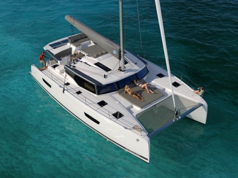 Fountaine Pajot Saona 47 charter bareboat or captained in  Jolly Harbour