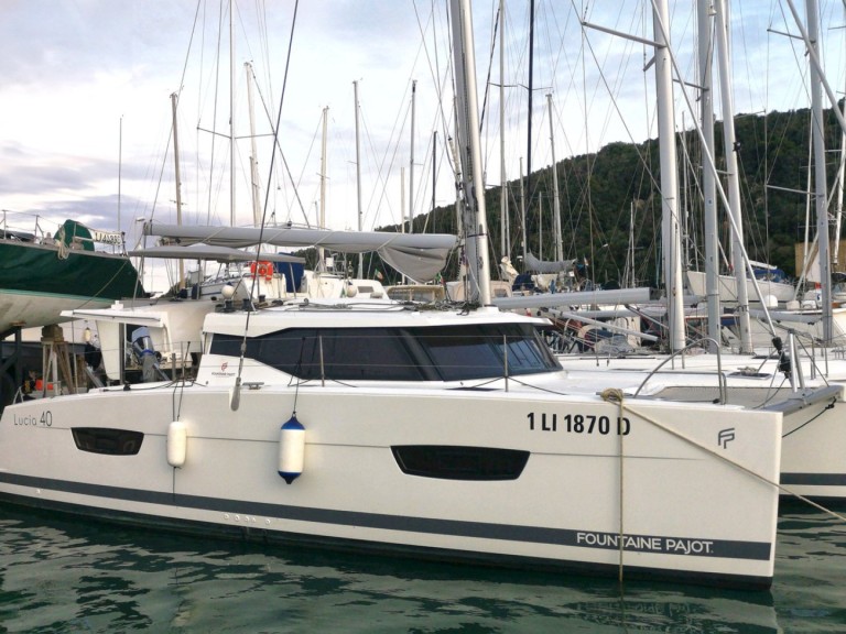 Bareboat Rental Catamaran Fountaine Pajot with a boat licence