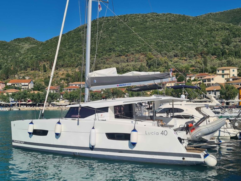 Bareboat Rental Catamaran Fountaine Pajot with a boat licence