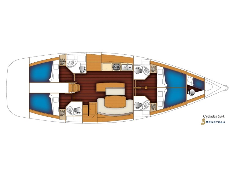 Rent a Bénéteau Cyclades 50.4 Verolme