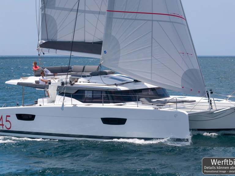 Bareboat Rental Catamaran Fountaine Pajot with a boat licence
