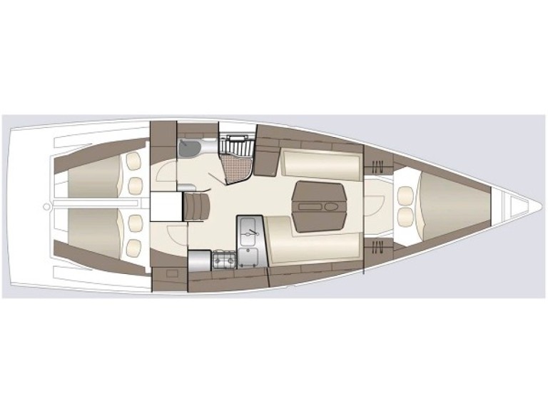 Sailboat rental in Punat - Dehler Dehler 38