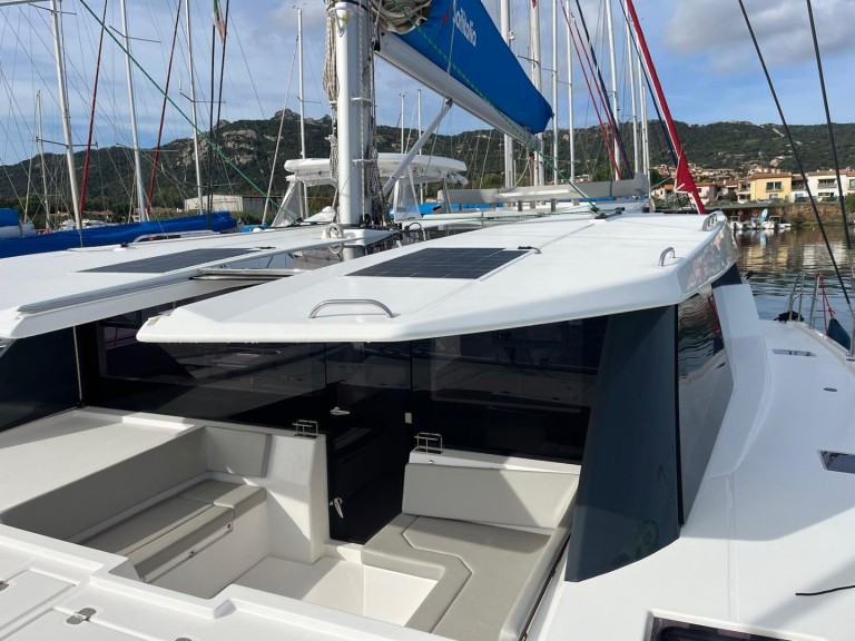 Robertson and Caine Leopard 50 charter bareboat or captained in  Cannigione