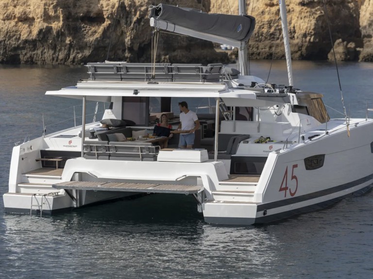 Bareboat Rental Catamaran Fountaine Pajot with a boat licence