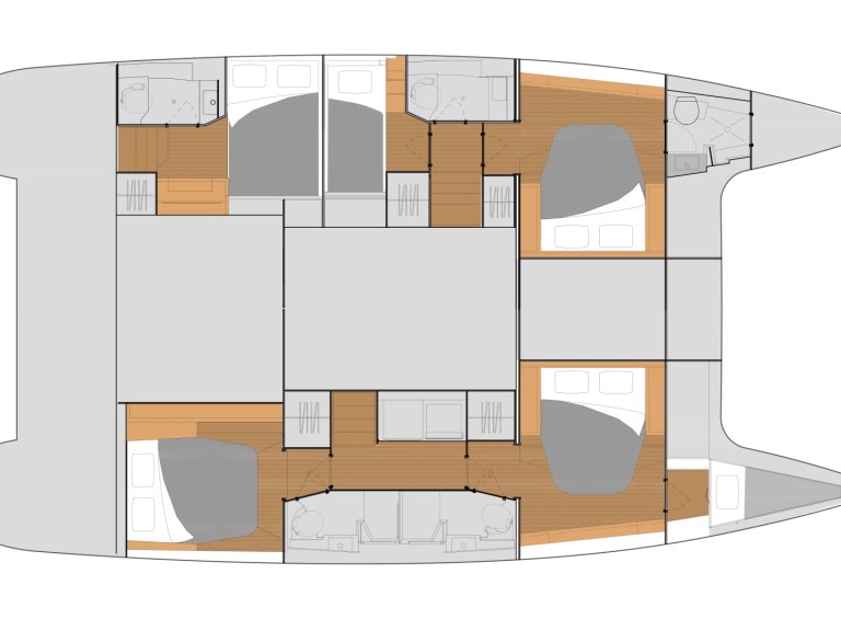 Bareboat Rental Catamaran Fountaine Pajot with a boat licence