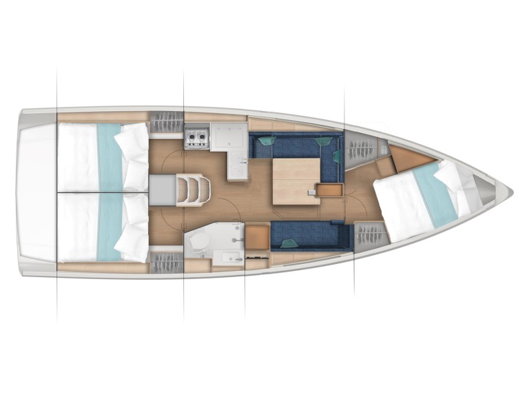 Sailboat rental in Las Galletas - Jeanneau Sun Odyssey 380