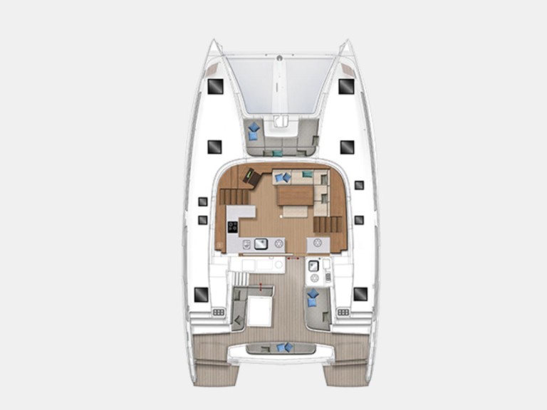 Lagoon Lagoon 46 charter bareboat or captained in  Sant Antoni de Portmany