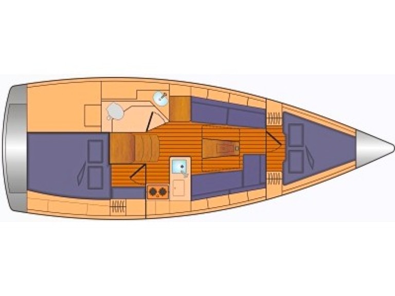Bareboat Rental Sailboat Bavaria with a boat licence