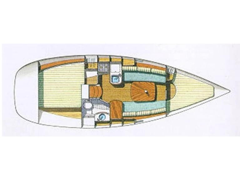 Bareboat Rental Sailboat Bénéteau with a boat licence