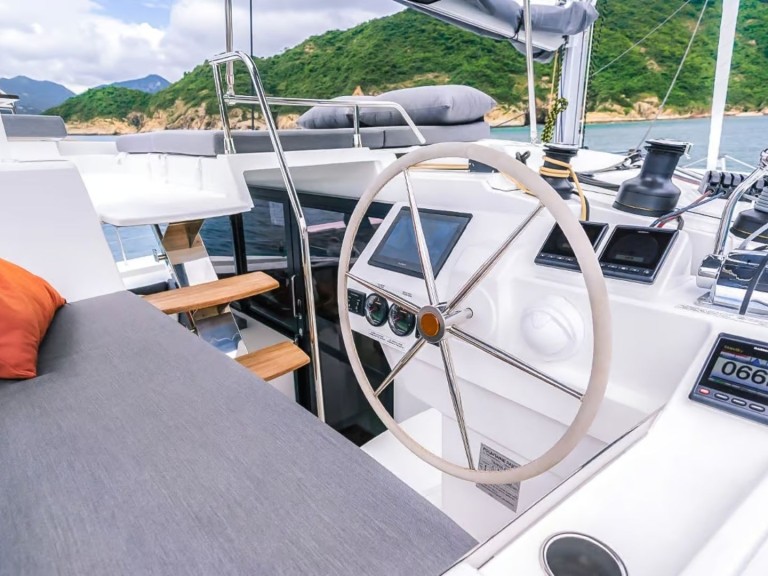 Bareboat Rental Catamaran Fountaine Pajot with a boat licence