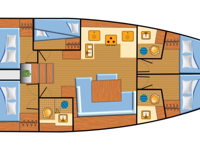 Jeanneau Sun Odyssey 490 charter bareboat or captained in  Split