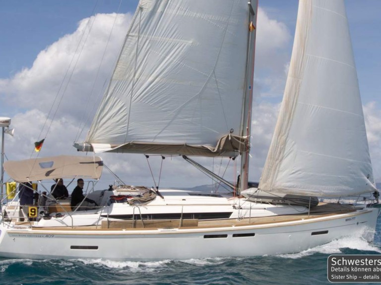Sailboat rental with or without captain Jeanneau Barth