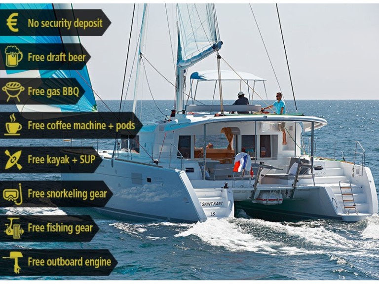 Lagoon Lagoon 450 F charter bareboat or captained in  Golfo Aranci