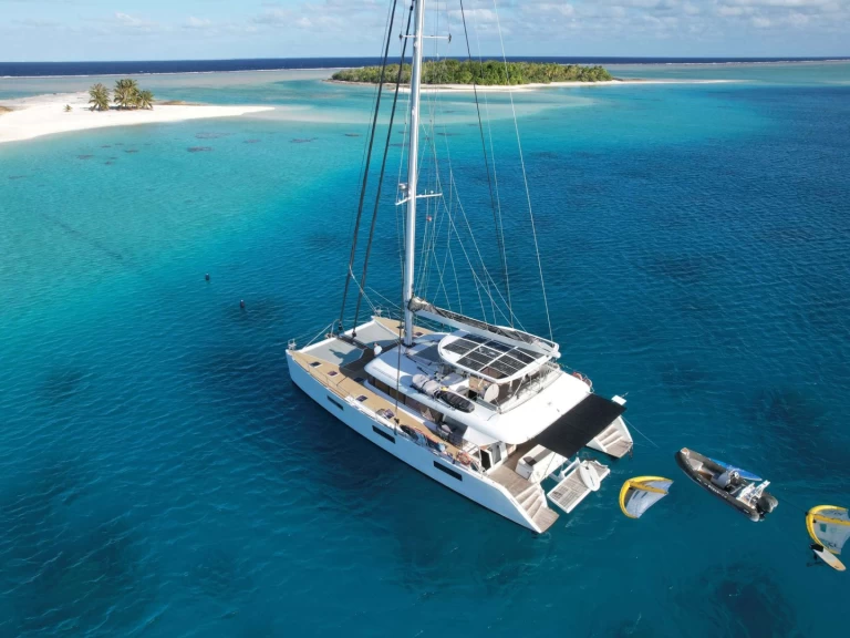 Lagoon ZEN QUEST charter bareboat or captained in  Rangiroa