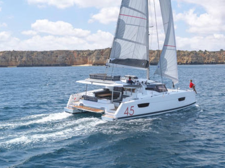 Bareboat Rental Catamaran Fountaine Pajot with a boat licence