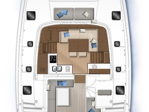 Bareboat Rental Catamaran Lagoon with a boat licence