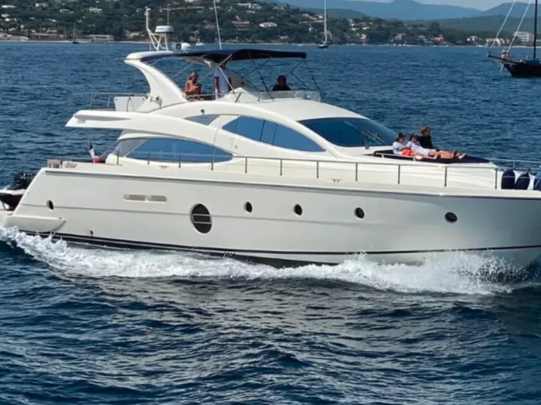 Aicon aicon 64 charter bareboat or captained in  Saint-Tropez