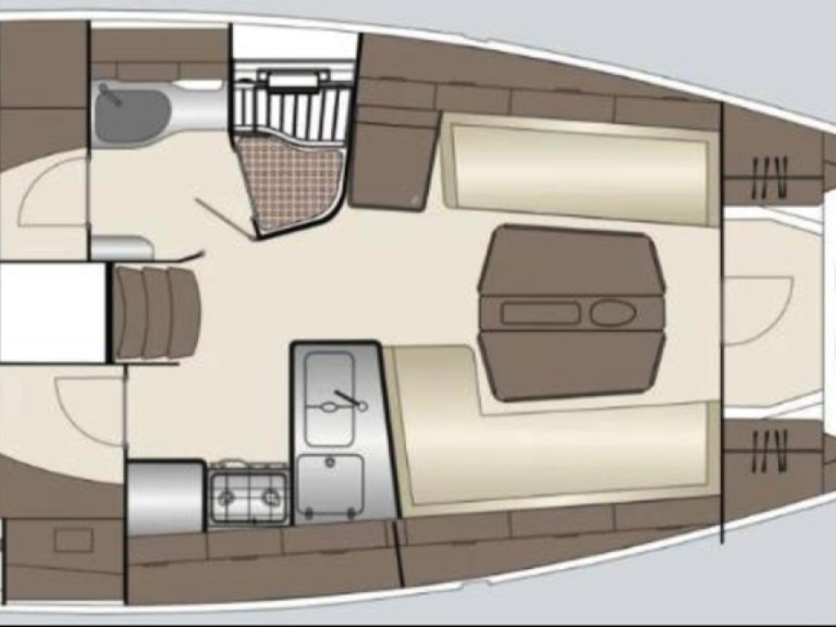 Bareboat Rental Sailboat Dehler with a boat licence