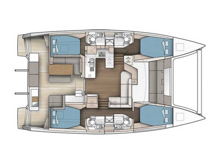 Catamaran rental with or without captain Fountaine Pajot Palermo