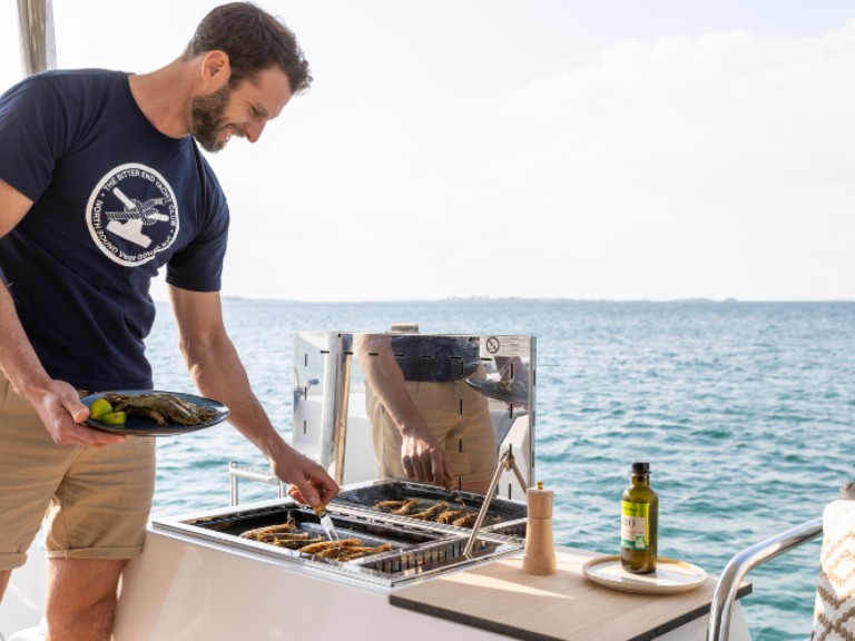Fountaine Pajot Aura 51 charter bareboat or captained in  Le Marin