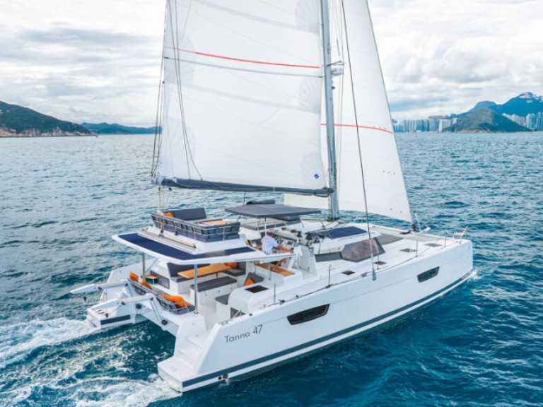 Fountaine Pajot Tanna 47 charter bareboat or captained in  Le Marin