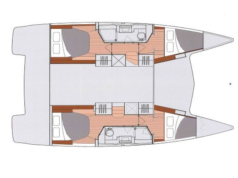 Yacht charter Cogolin cheap Lucia 40_4 cabins
