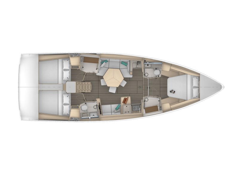 Sailboat rental in Hyères - Dufour Dufour 44