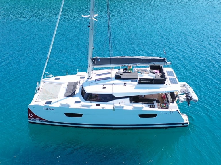 Fountaine Pajot Elba 45 charter bareboat or captained in  Seget Donji